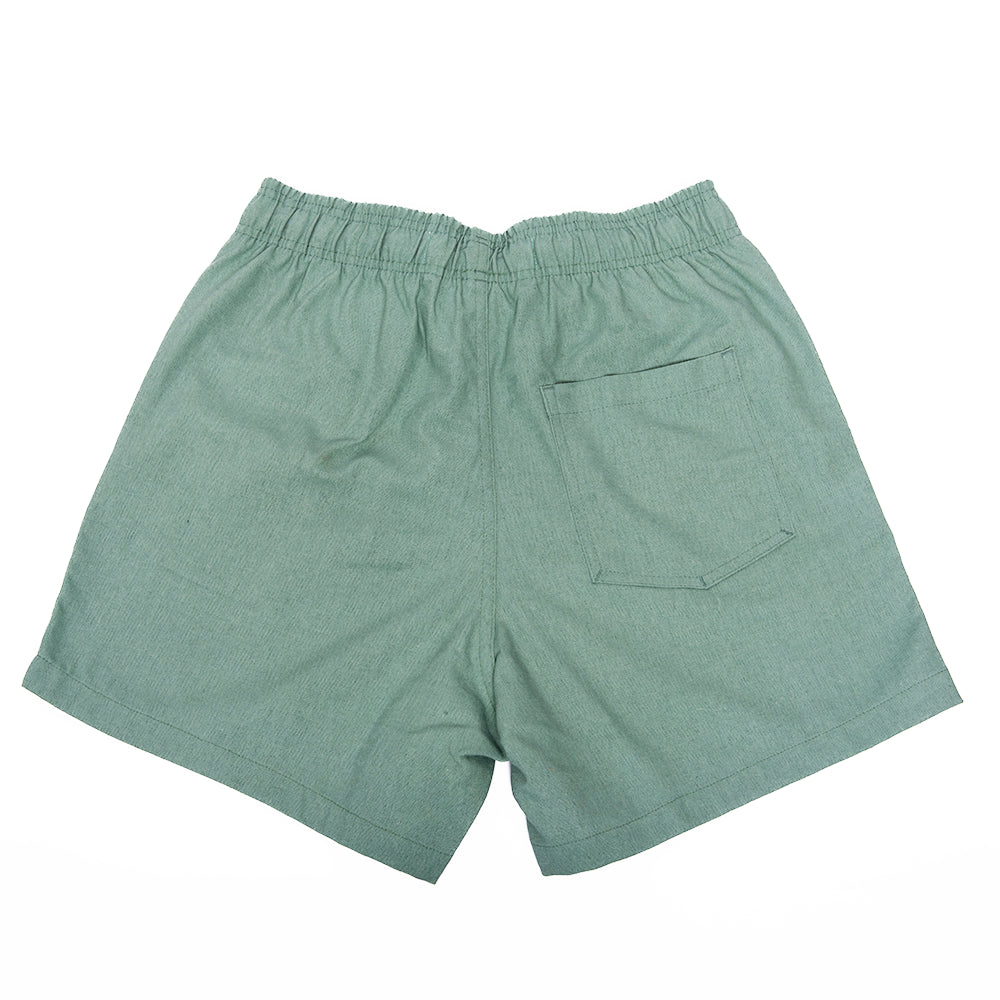 Shorts | Linho Monaco Green