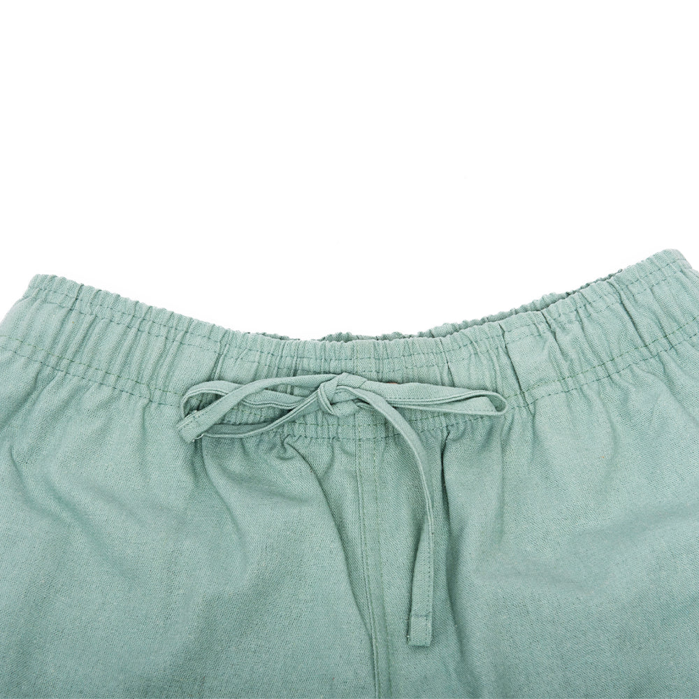 Shorts | Linho Monaco Green