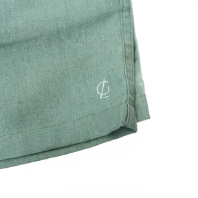 Shorts | Linho Monaco Green