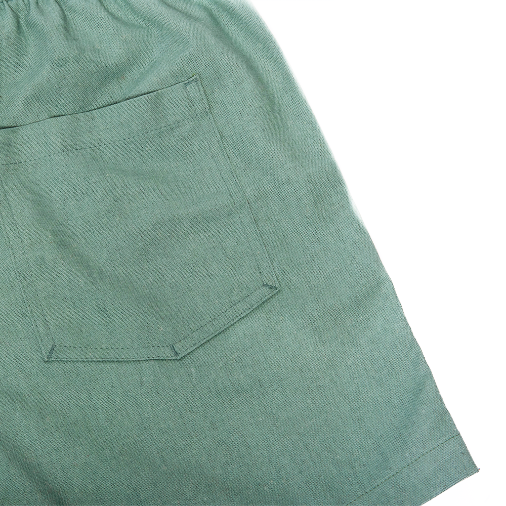 Shorts | Linho Monaco Green