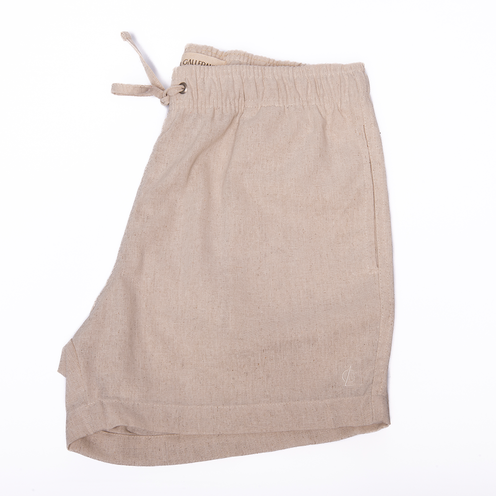 Shorts | Linho Monaco Green