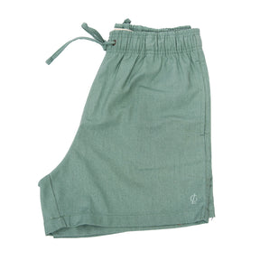 Shorts | Linho Monaco Green