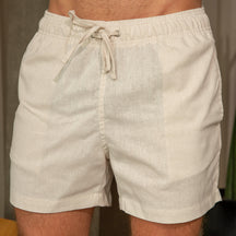 Shorts | Linho Monaco Green